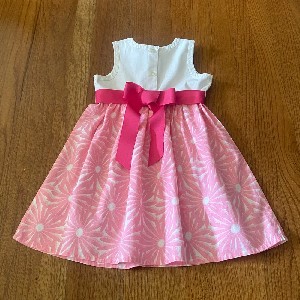 Vineyard Vines Linen-Cotton Floral Dress with Removable Sash - Picture 5 of 6